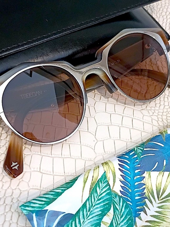 BRAND NEW (CURRENT) TSEEGAN VICK – HORNE SUNGLASSES MADE IN FRANCE NWT main image 16